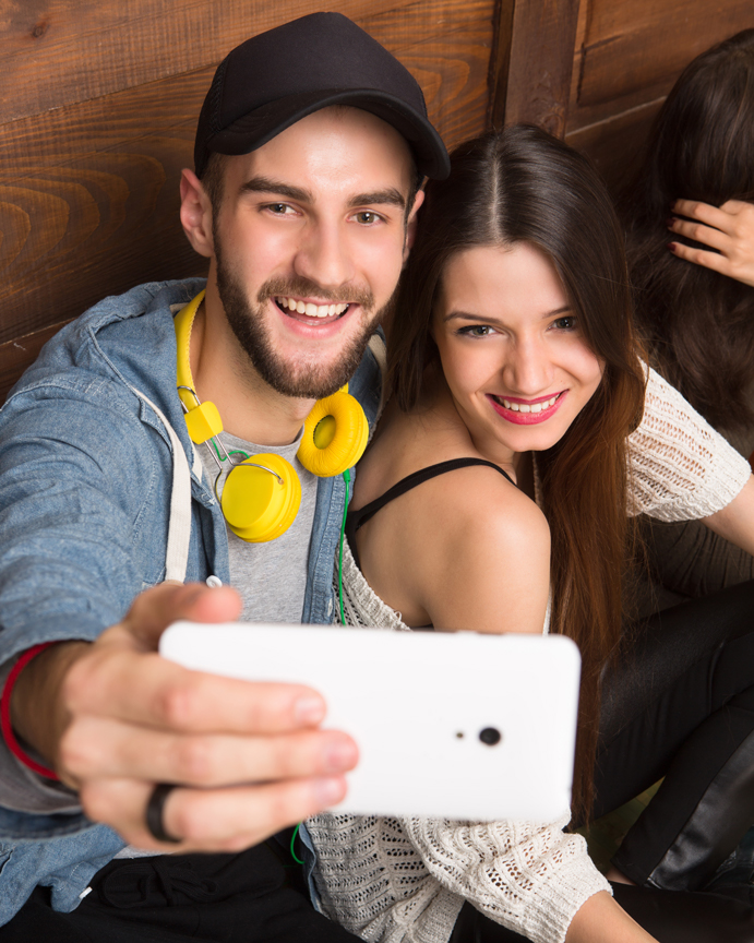 Young Couple Taking Selfie